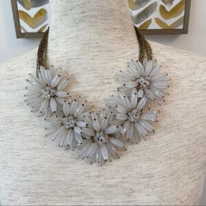 Vintage flower burst chain necklace